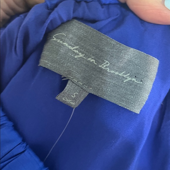 Anthro Sunday in Brooklyn Mini Dress One Shoulder Bubble Hem NWT Size Small - Picture 8 of 11